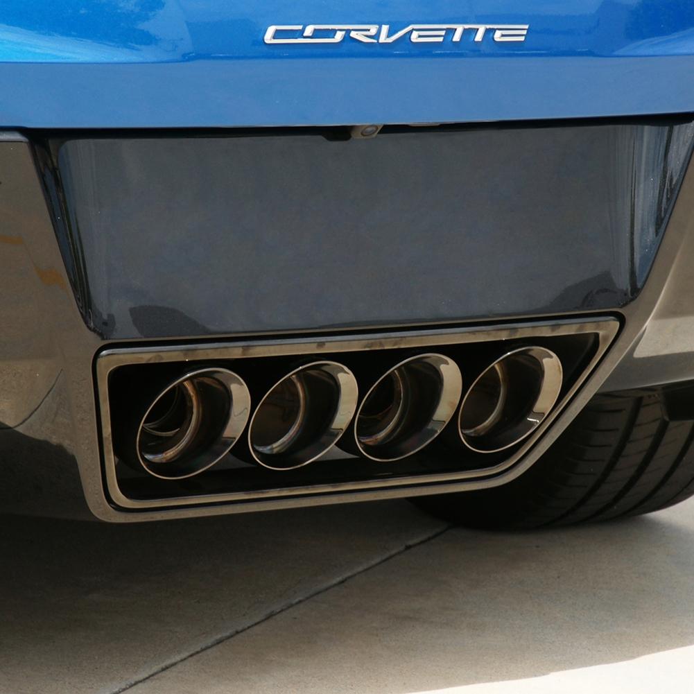 Corvette CORSA Xtreme Valve-Back Performance Exhaust System - Quad 4.50" Black Round Tips : C7 Stingray, Z51