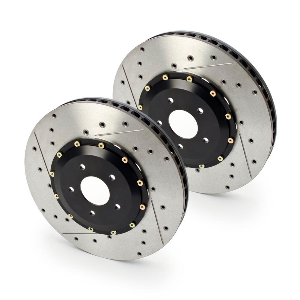 Corvette Cross Drilled/Slotted 2 pc. Rotors & Calipers - AP Racing Radi-Cal : C7 Z06