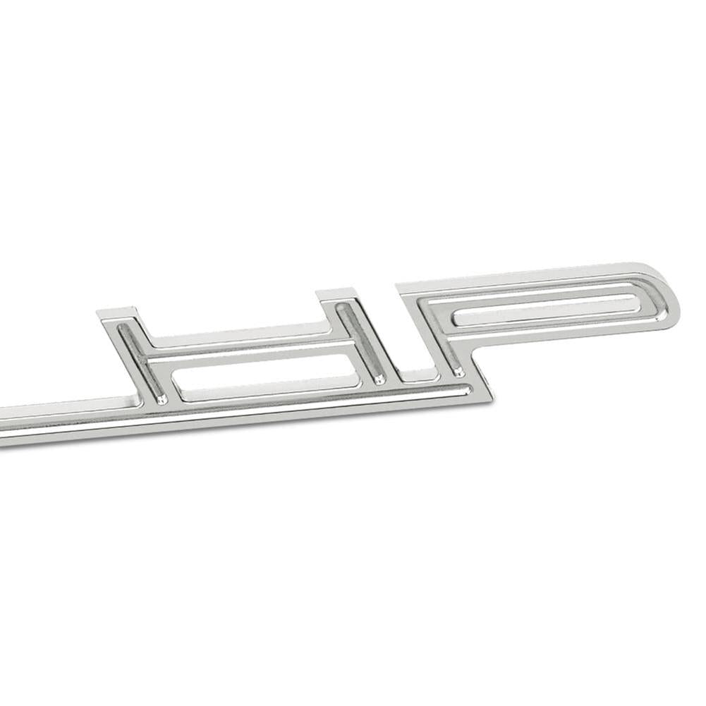 Corvette Custom HP Billet Chrome Badge Only - No Numbers (Black Stripe)