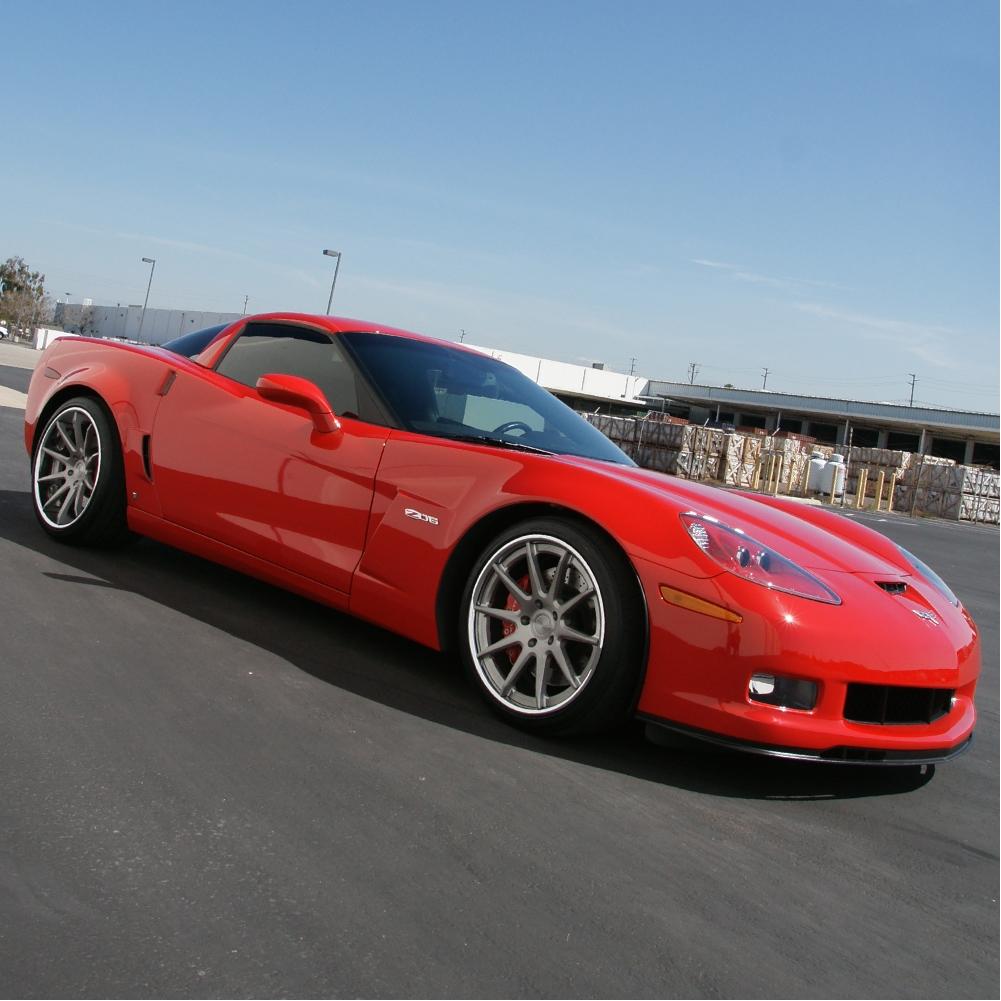 Corvette Custom Wheels - WCC 633 3 Pc. Forged Series : Smoke Face with Chrome Lip
