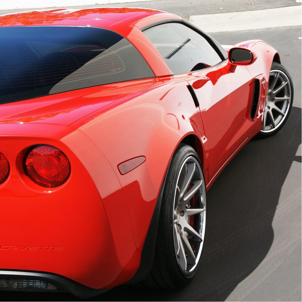 Corvette Custom Wheels - WCC 633 3 Pc. Forged Series : Smoke Face with Chrome Lip
