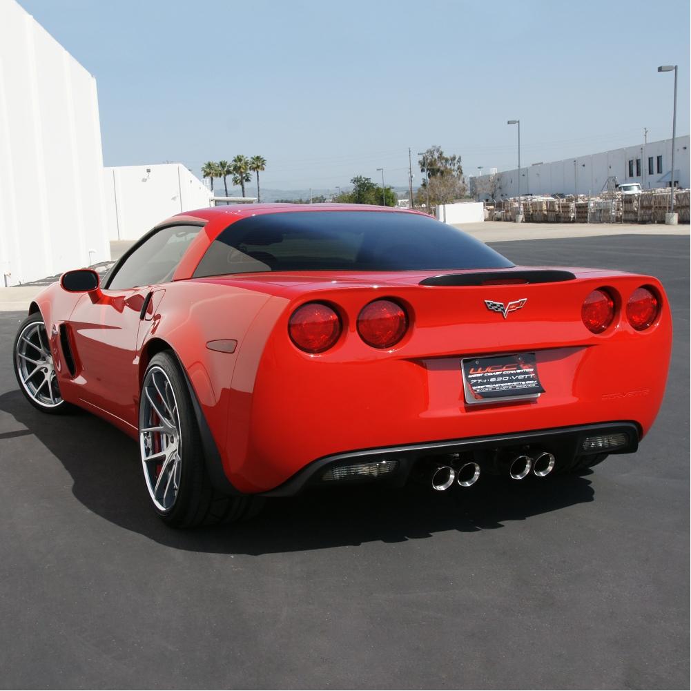 Corvette Custom Wheels WCC 639 3 Pc. Forged Series : Machined Face / Grey Window with Chrome Lip