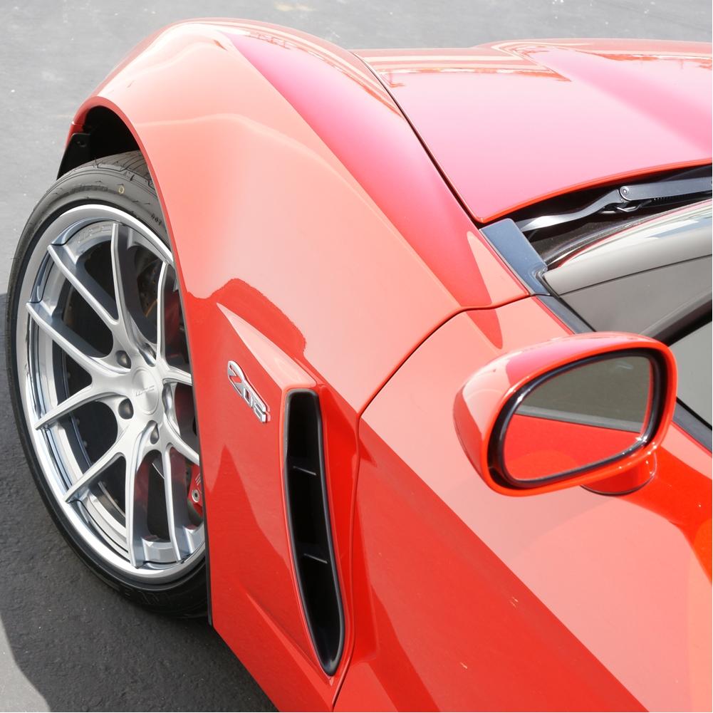 Corvette Custom Wheels WCC 639 3 Pc. Forged Series : Machined Face / Grey Window with Chrome Lip