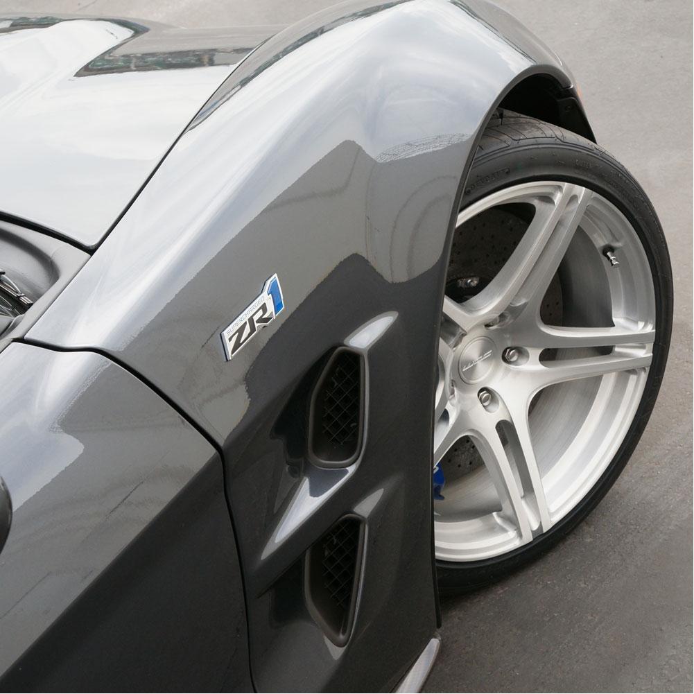 Corvette Custom Wheels - WCC 736 Monobloc Forged Series : Silver Brushed