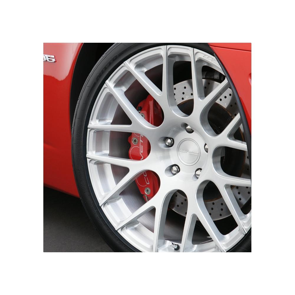 Corvette Custom Wheels - WCC 737 Monobloc Forged Series : Silver Brushed