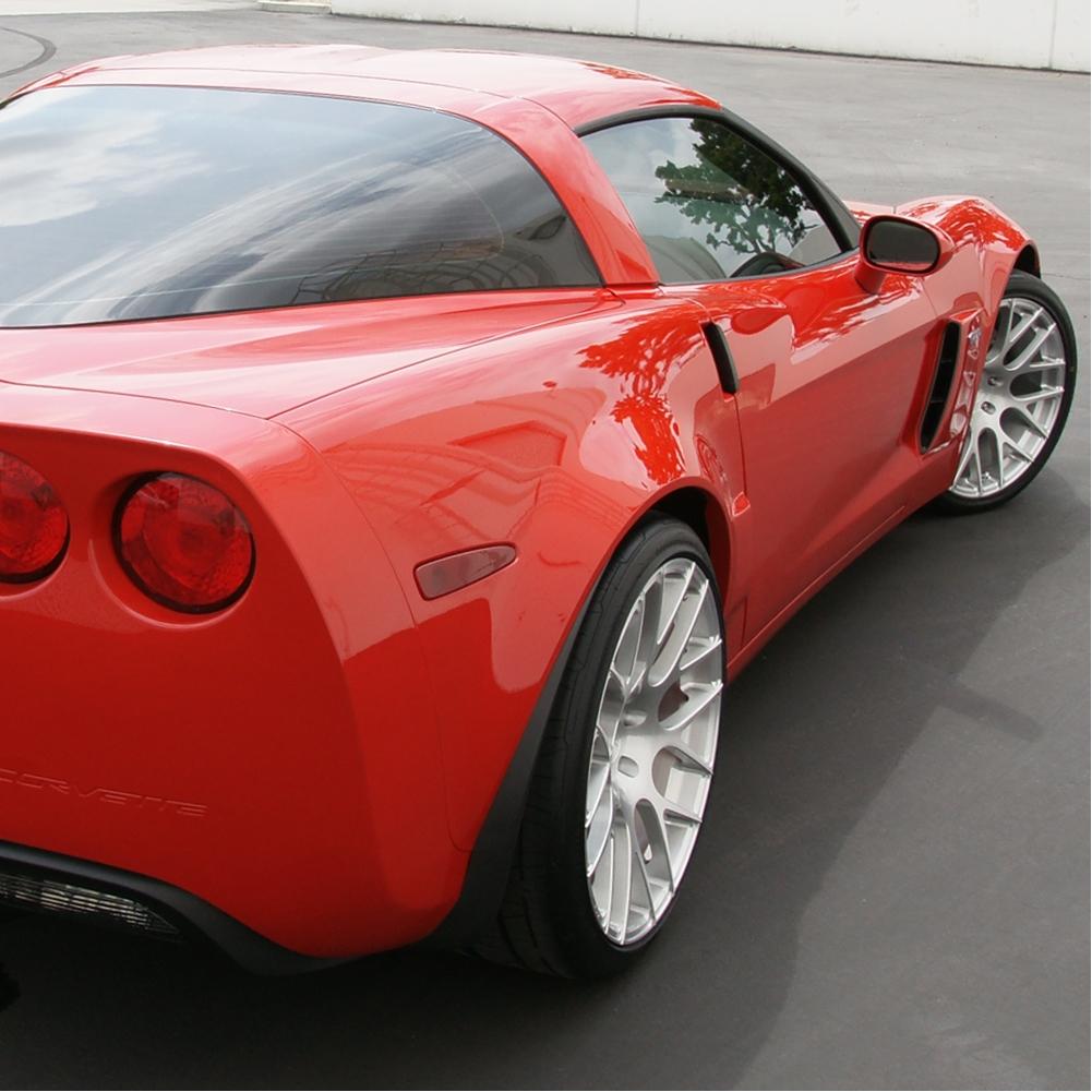 Corvette Custom Wheels - WCC 737 Monobloc Forged Series : Silver Brushed