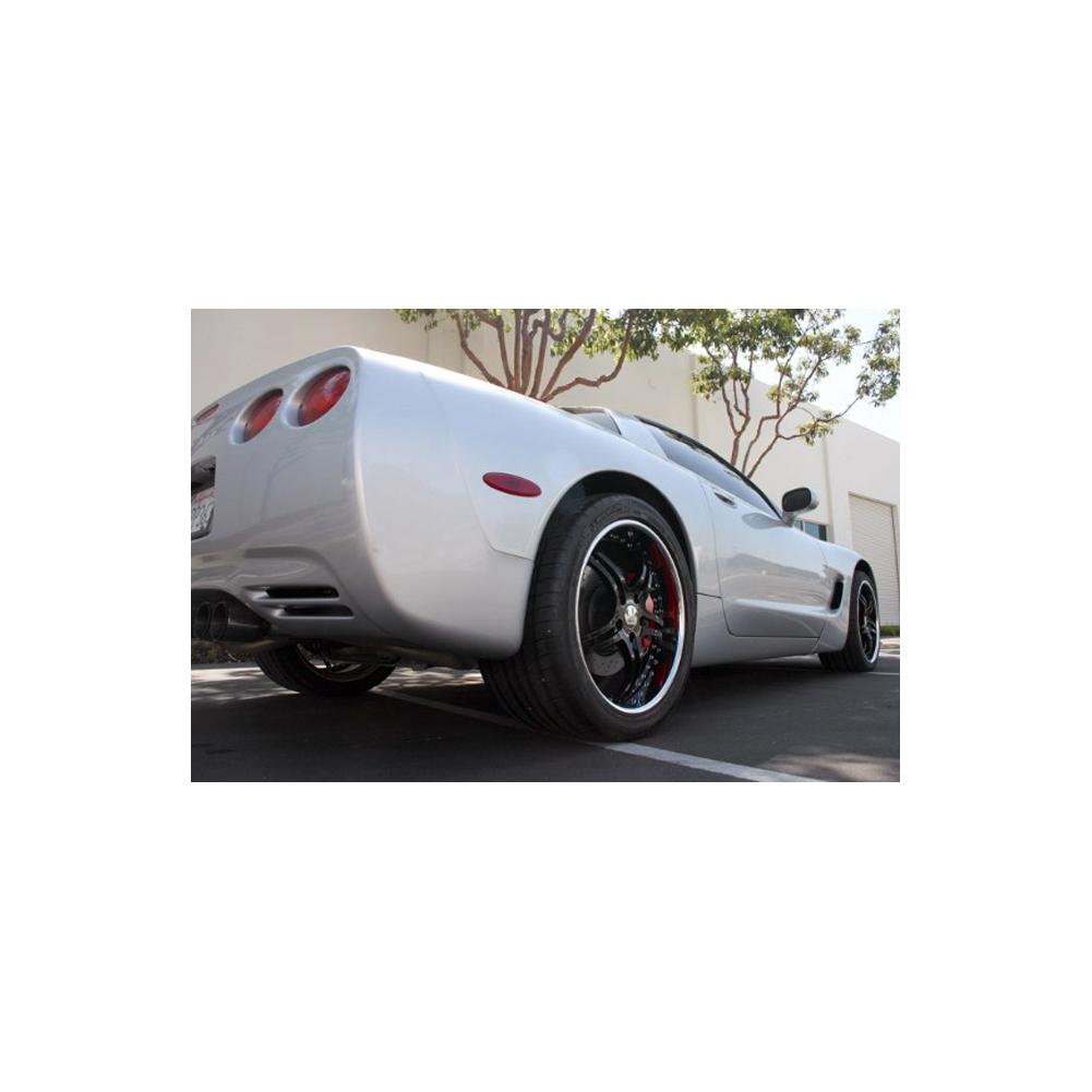 Corvette Custom Wheels WCC 946 EXT Forged Series : Black Face with Chrome Lip