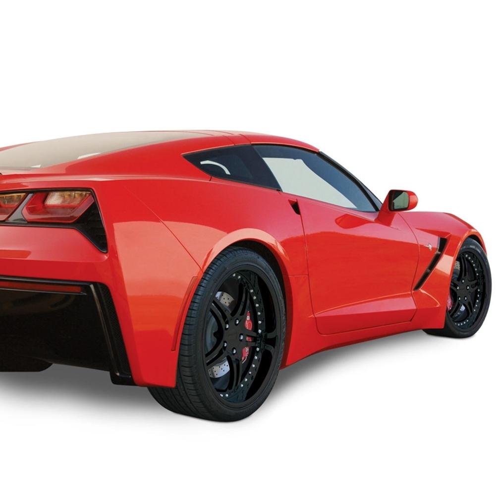 Corvette Custom Wheels - WCC 946 EXT Forged Series : Gloss Black with White Stripe