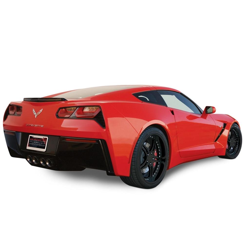 Corvette Custom Wheels - WCC 946 EXT Forged Series (Set) : Gloss Black with Red Stripe