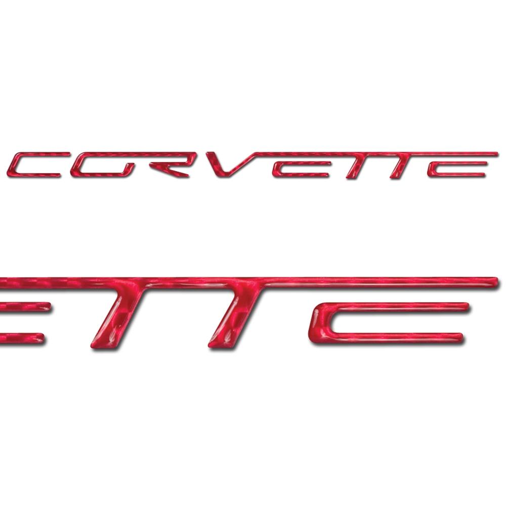 Corvette Domed Bumper Letter Decals - (Set) : 2005-2013 C6, Z06, ZR1, Grand Sport