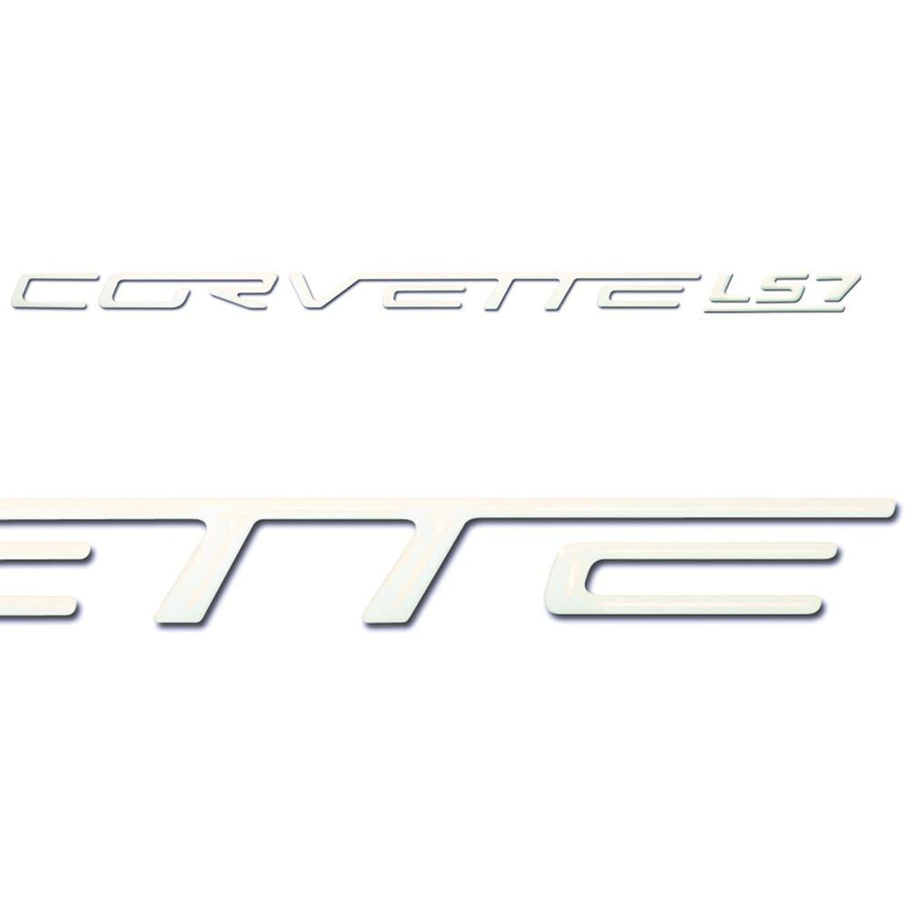 Corvette Domed Fuel Rail Insert Letter/Decals (Set) : 2005-2013 C6 LS7