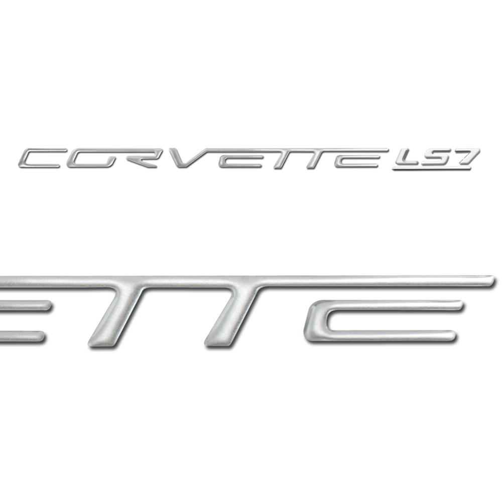 Corvette Domed Fuel Rail Insert Letter/Decals (Set) : 2005-2013 C6 LS7