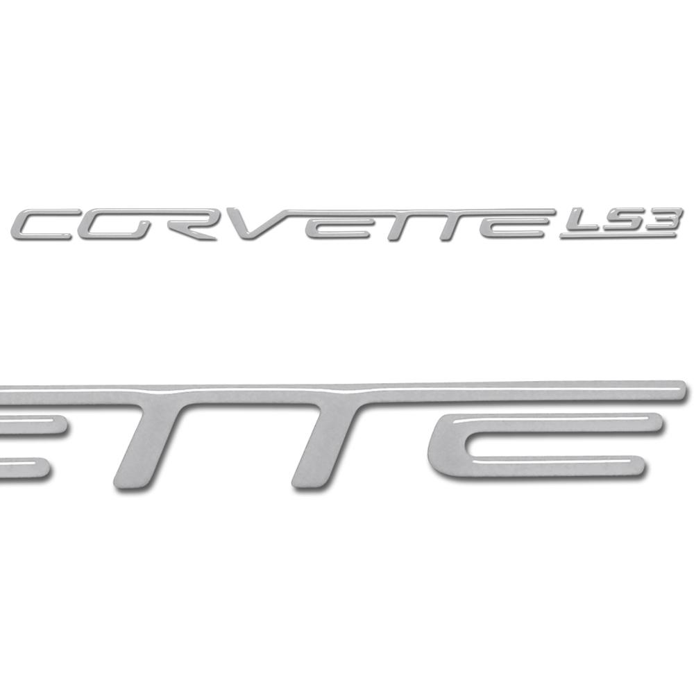 Corvette Domed Fuel Rail Insert Letter/Decals (Set) : 2008-2013 C6 LS3