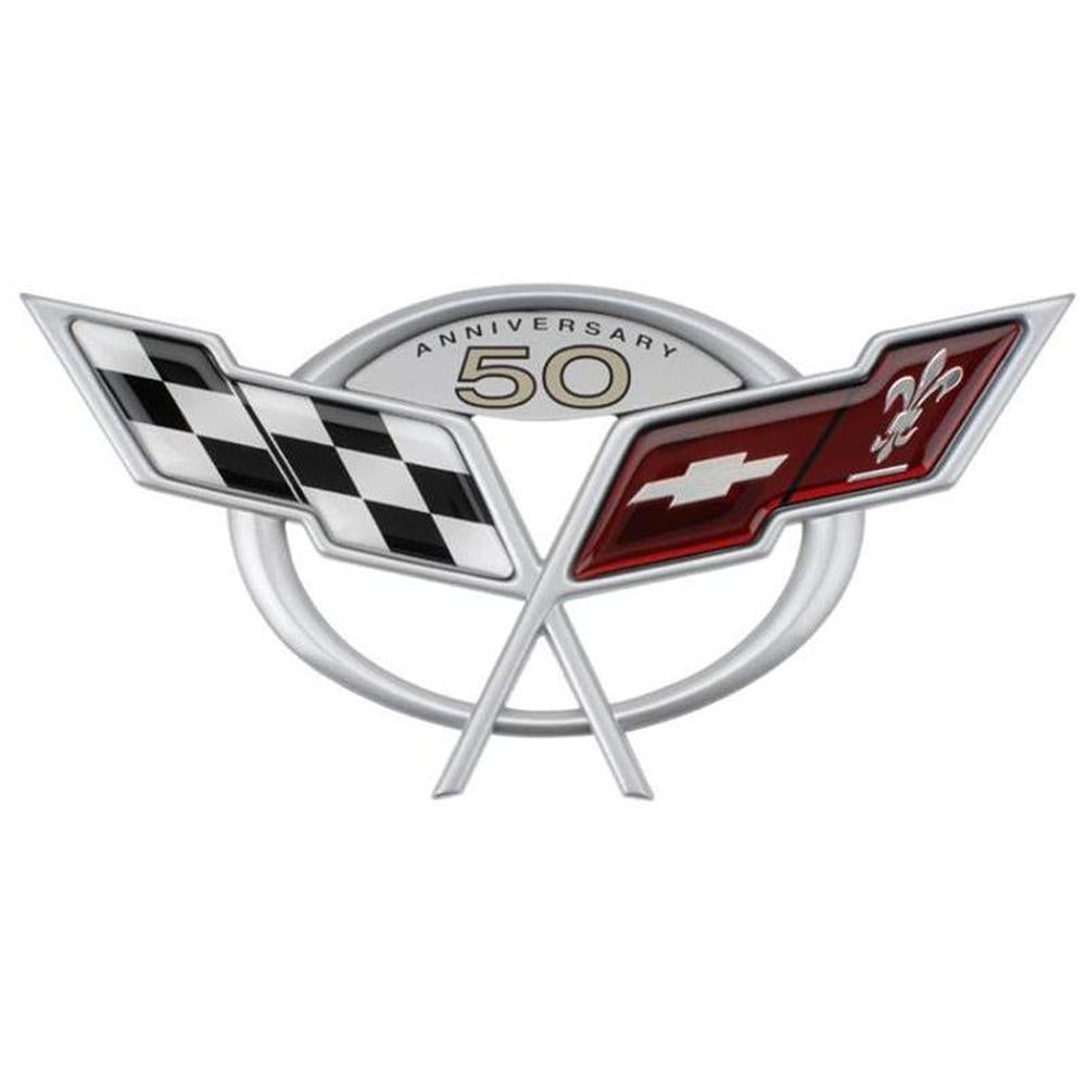 Corvette Emblem - 50th Anniversary Emblem : 1997-2004 C5 & Z06