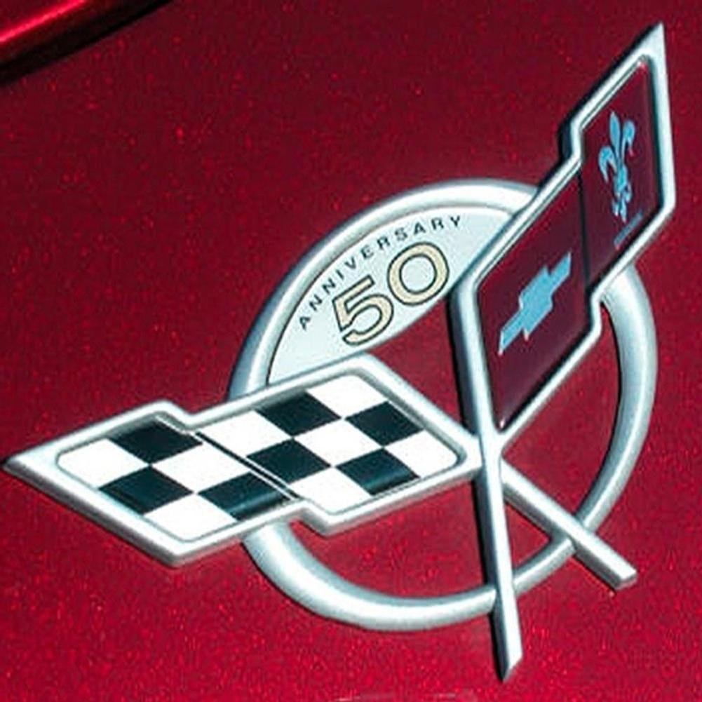 Corvette Emblem - 50th Anniversary Emblem : 1997-2004 C5 & Z06