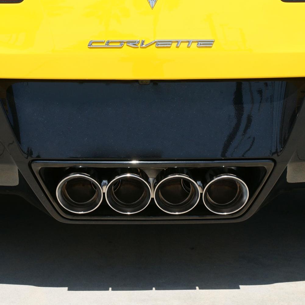 Corvette Exhaust CORSA SPORT Valve-Back Performance Exhaust System - Quad 4.50" Polished Round Tips : C7 Stingray, Z51