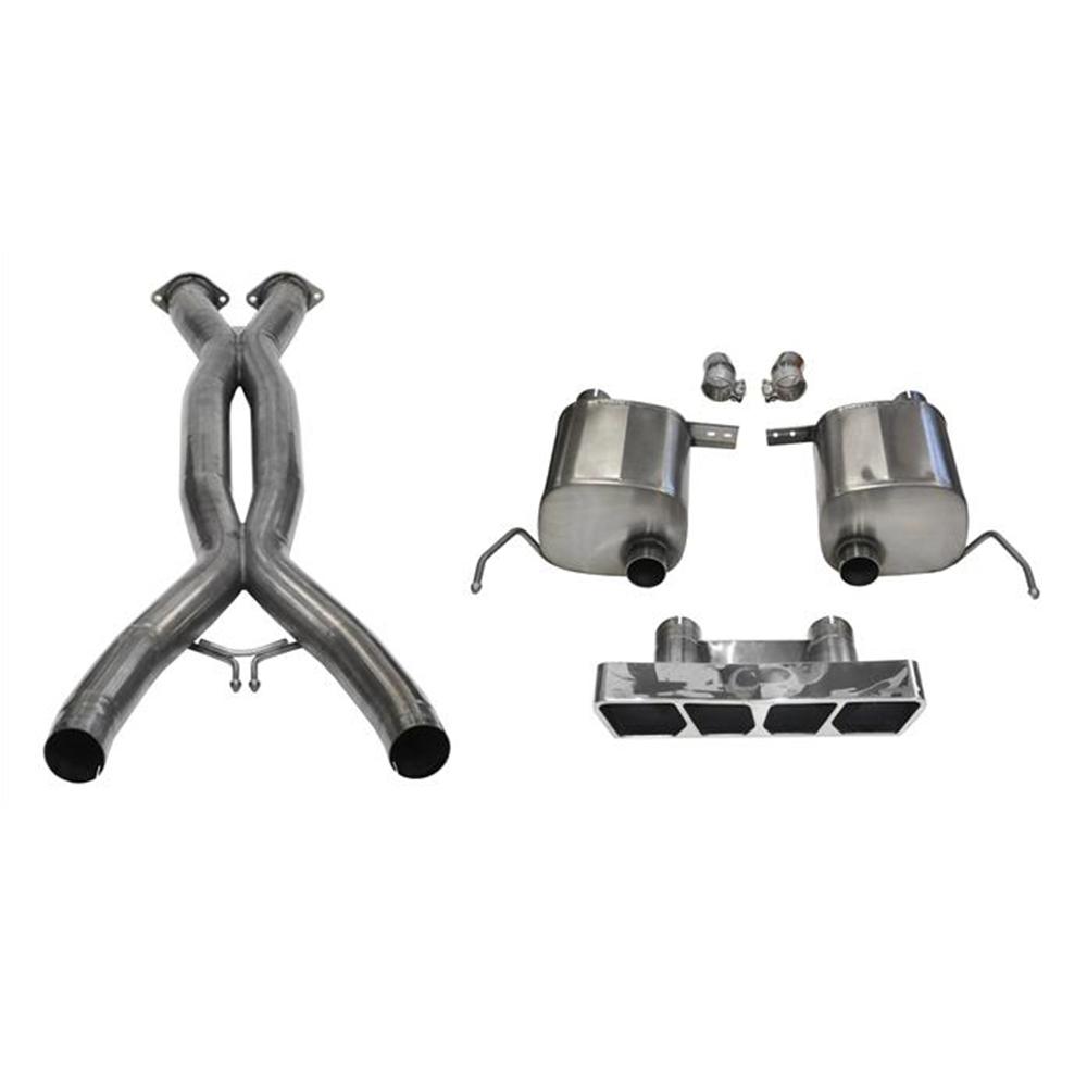 Corvette Exhaust CORSA Xtreme Valve-Back Performance Exhaust System - Polished Poly Tip : C7 Stingray, Z51