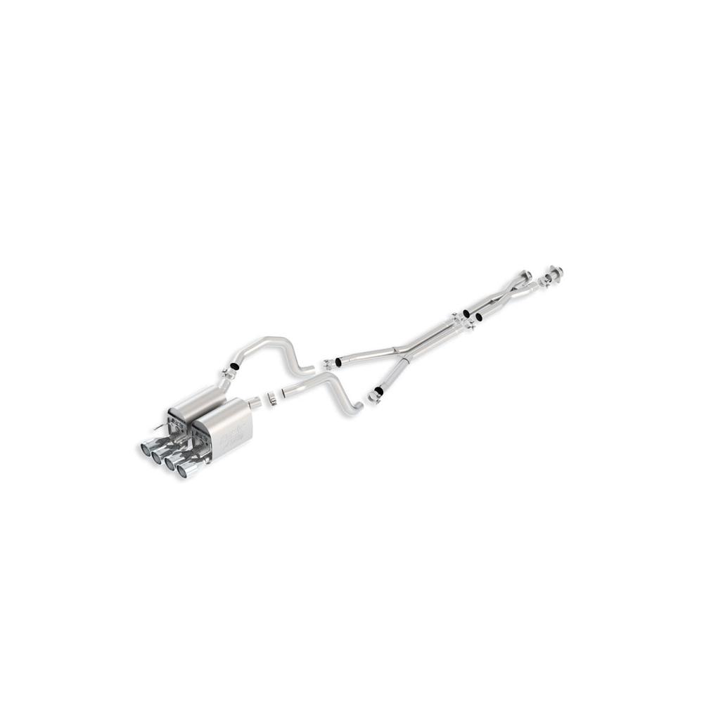 Corvette Exhaust System - Borla ATAK with X-Pipe Quad Tip : 2005-2008 C6 LS2