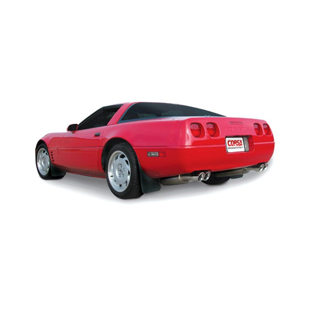 Corvette Exhaust System - Corsa Dual Exhaust w/ Twin Pro-Series 3.5" Tips : 1986-1989 L98