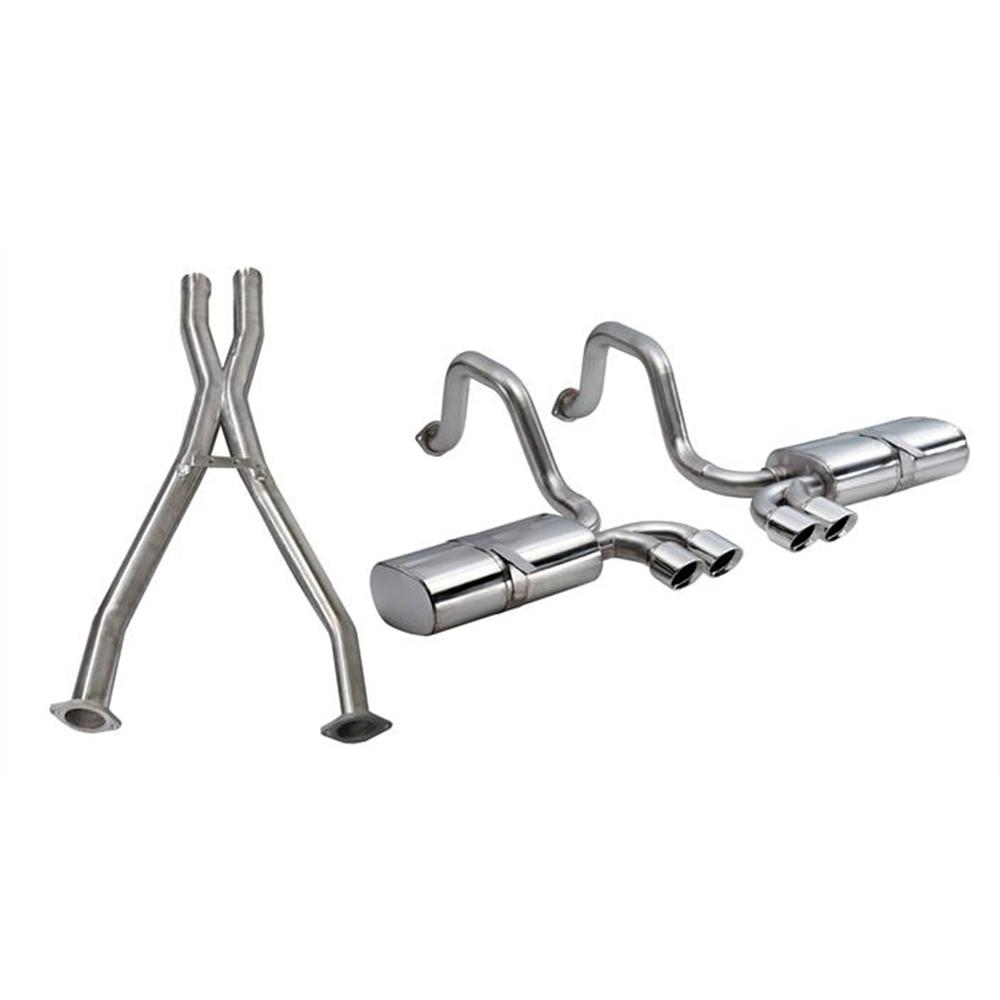 Corvette Exhaust System Corsa Indy (Sport) Pace Car - Quad 3.5" Pro Series Tips : 1997-2004 C5 & Z06