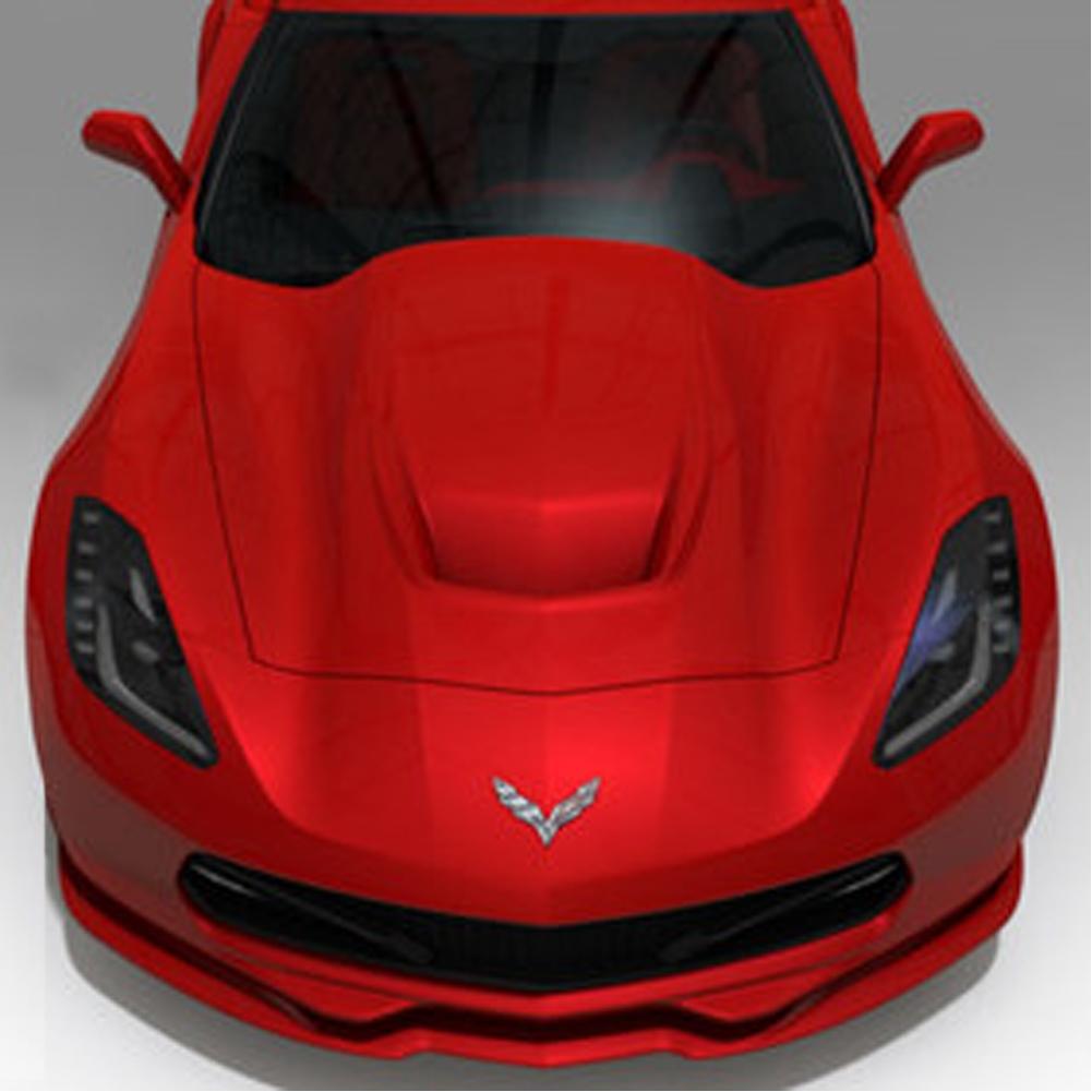 Corvette Extractor Hood Carbon Fiber - Zero7 : C7 Stingray, Z51
