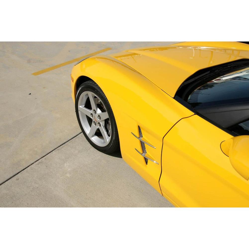 Corvette Fender Blade/Spears Billet Chrome : 2005-2013 C6