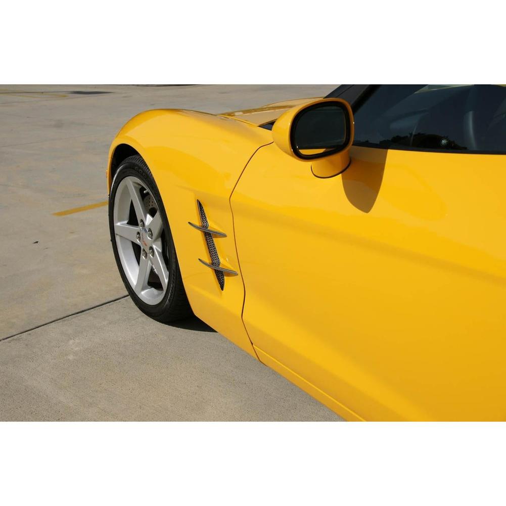 Corvette Fender Blade/Spears Billet Chrome : 2005-2013 C6
