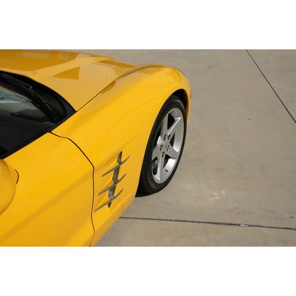 Corvette Fender Blade/Spears Billet Chrome : 2005-2013 C6