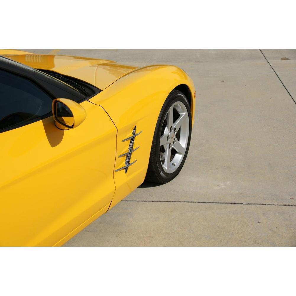 Corvette Fender Blade/Spears Billet Chrome : 2005-2013 C6
