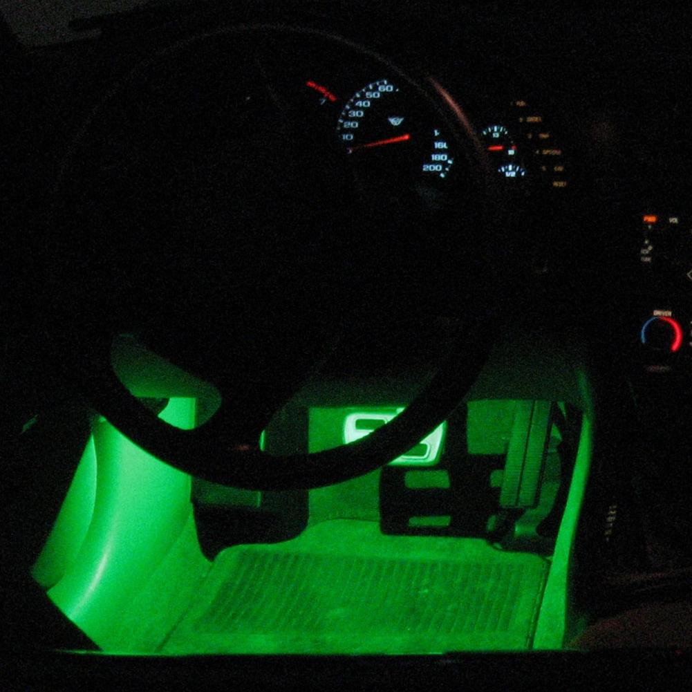 Corvette Footwell LED Lighting Kit - Yellow : 1997-2004 C5