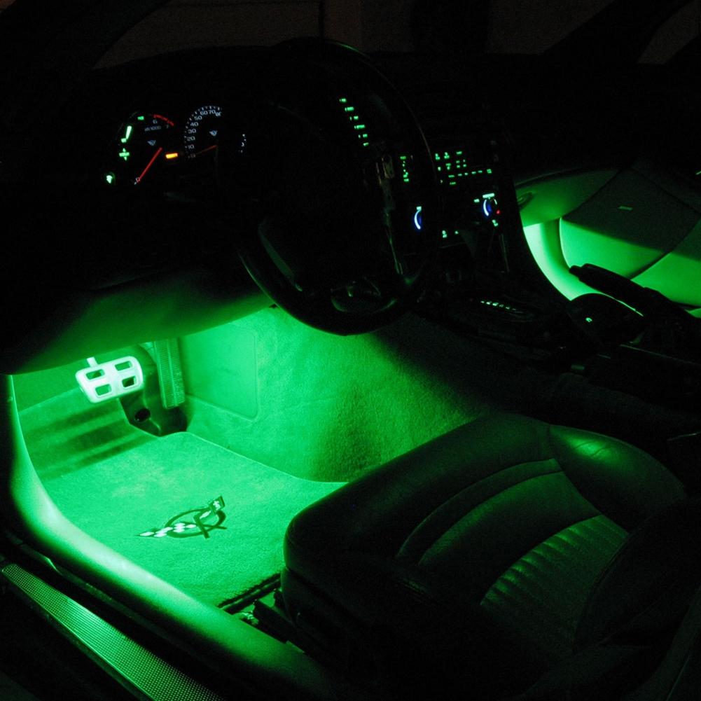 Corvette Footwell LED Lighting Kit - Yellow : 1997-2004 C5