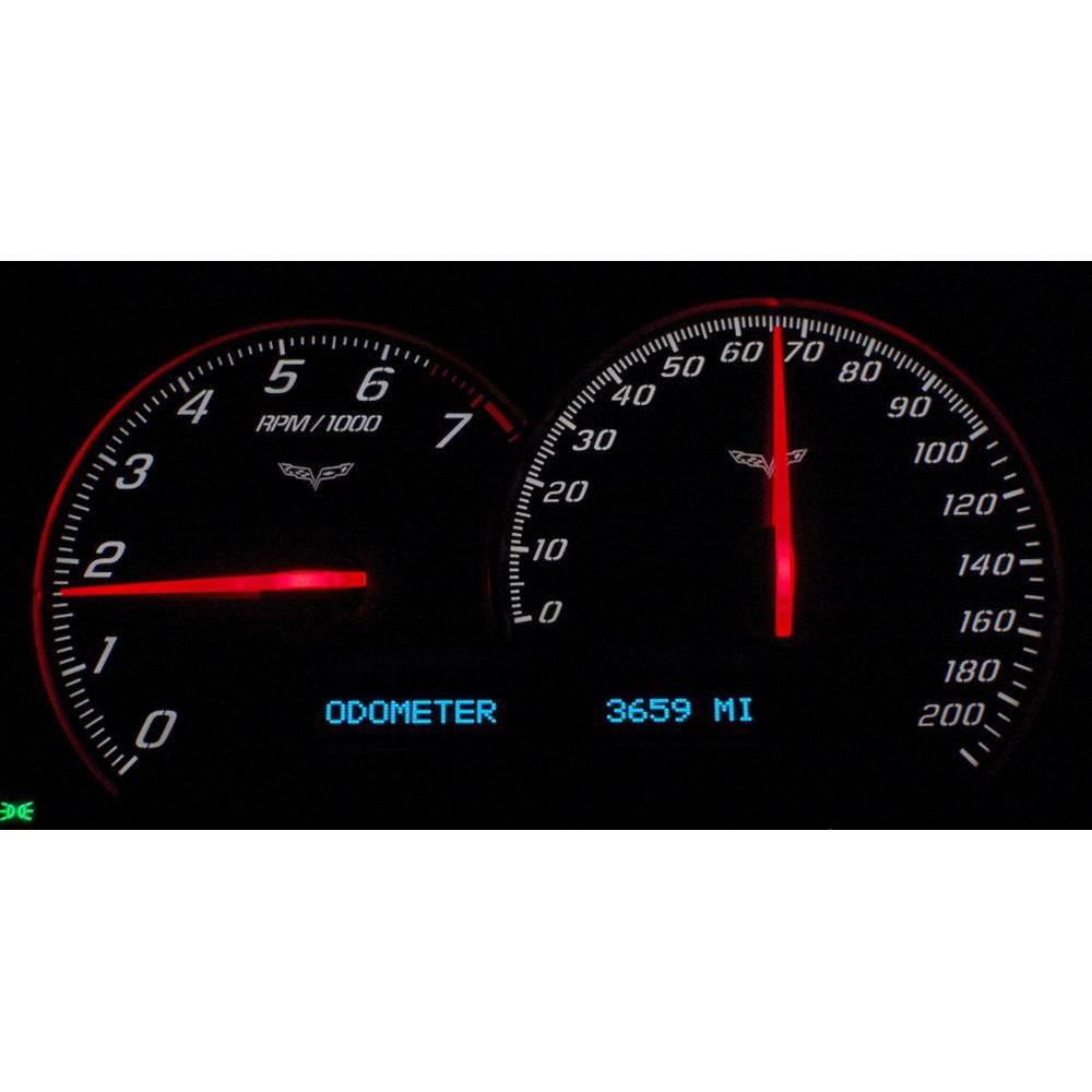 Corvette Gauge Cluster Exchange - Auqa Edition : 2005-2013 C6 Emblems