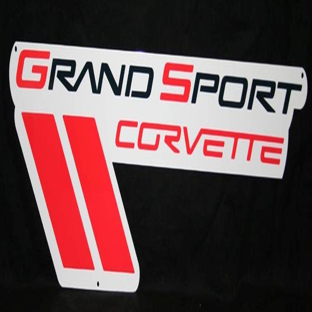 Corvette Grand Sport Emblem Wall Sign 35" : 2010-2013 Grand Sport