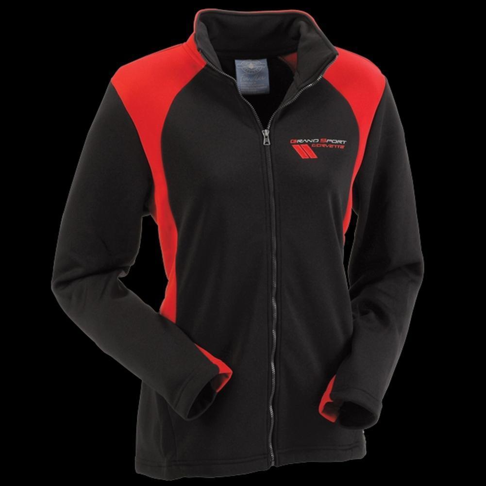Corvette Grand Sport Jacket Ladies Hex Sport Bonded - Black/Red : 2010-2013