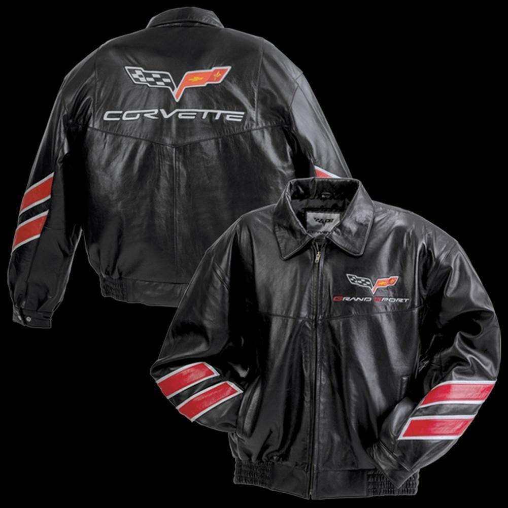 Corvette Grand Sport Leather Jacket - Black : 2010-2013 GS