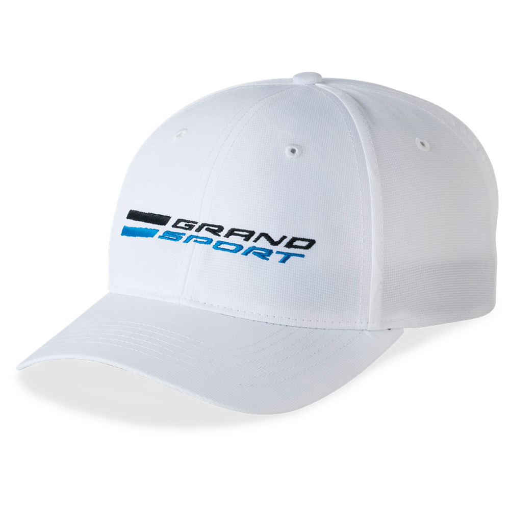 Corvette Hat/Cap - White : C7 Grand Sport