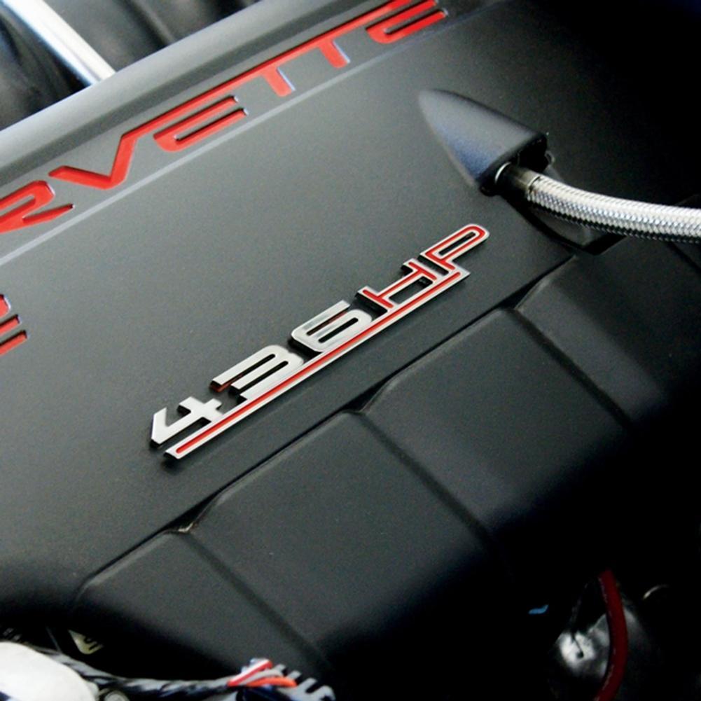 Corvette HorsePower (HP) Billet Chrome Badge - Kit