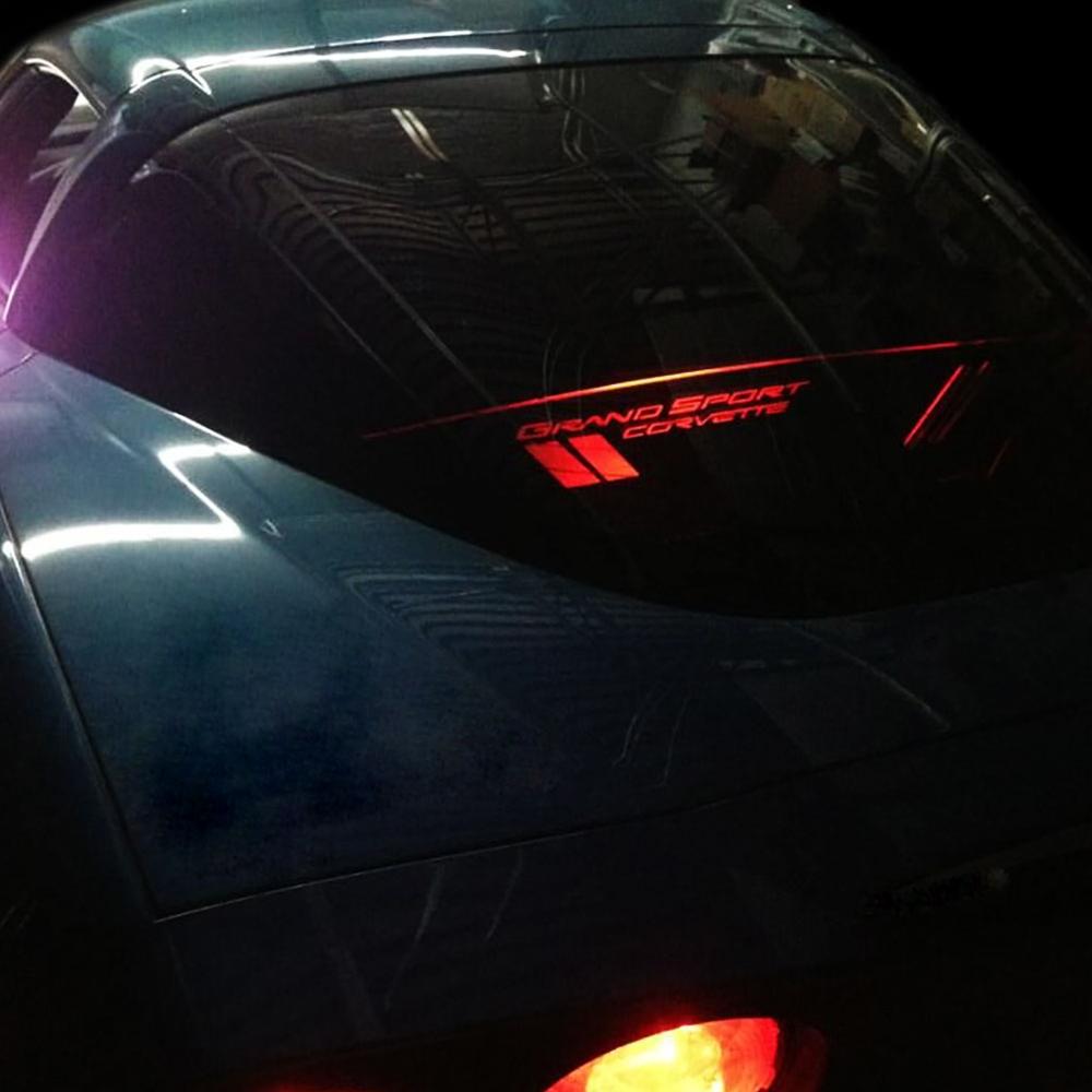 Corvette Illuminated Wind Deflector - Coupe : 2005-13 C6, Z06, Grand Sport, ZR1