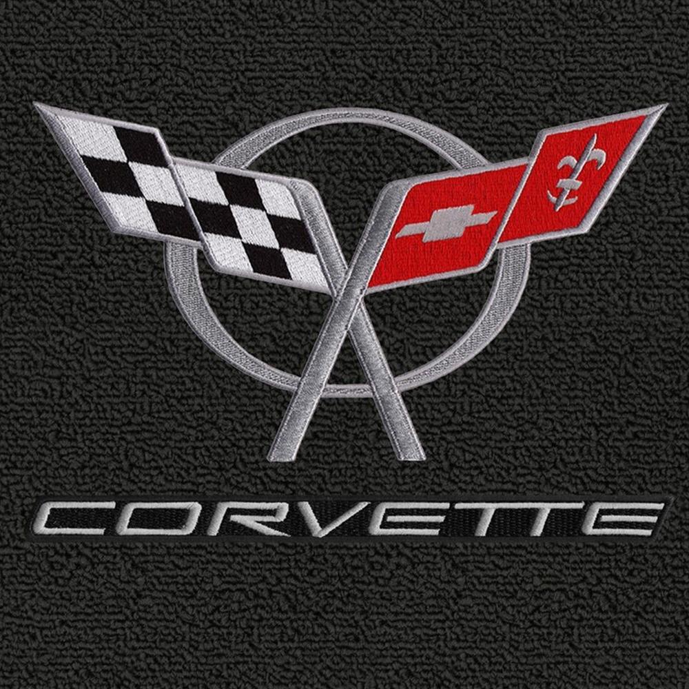 Corvette Lloyds Classic Loop Floor Mats - Double Logo : 1997-04 C5 & Z06