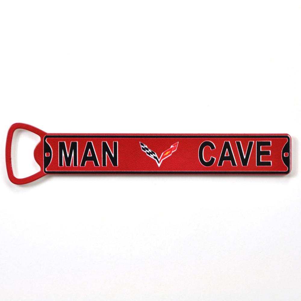 Corvette Man Cave Bottle Opener w/Magnet : C7 Stingray, Z51
