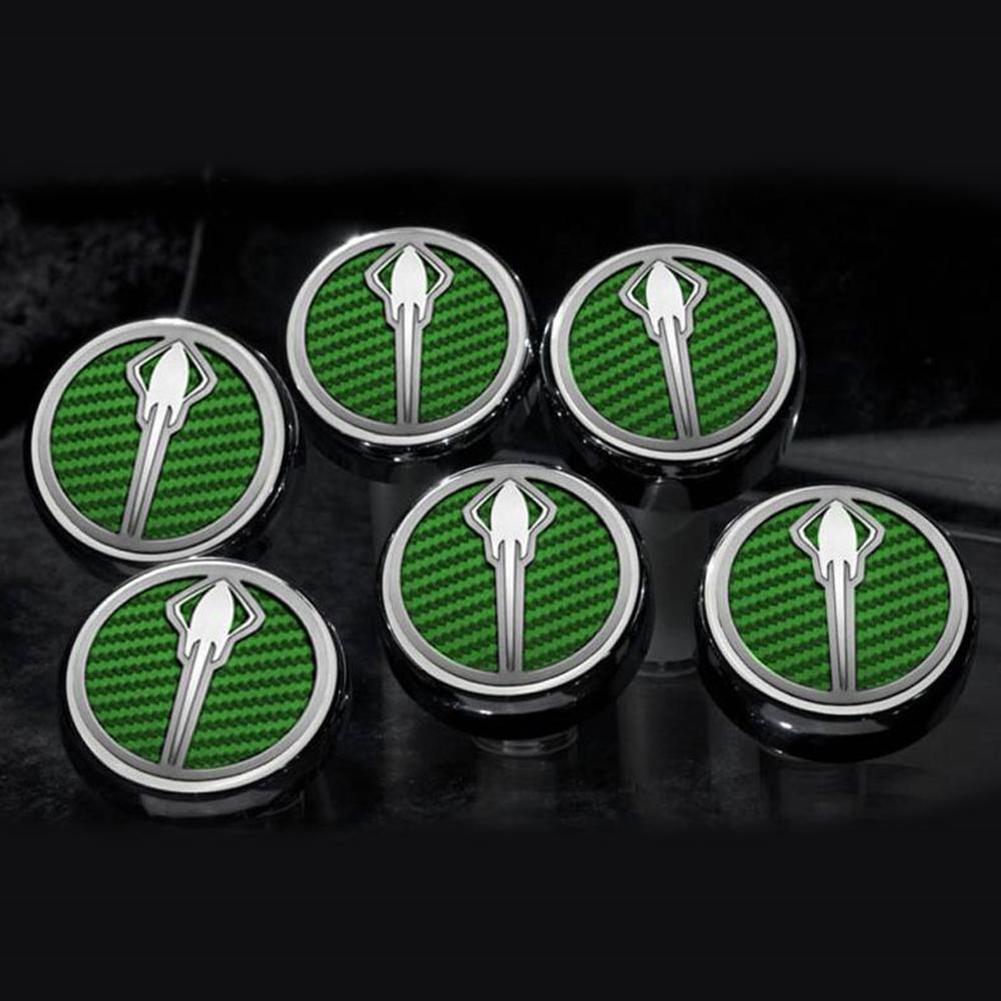 Corvette Manual Cap Cover Set - Stingray Emblem - Chrome/Brushed/Carbon Fiber Inlay : C7 Stingray, Z51 (Orange)