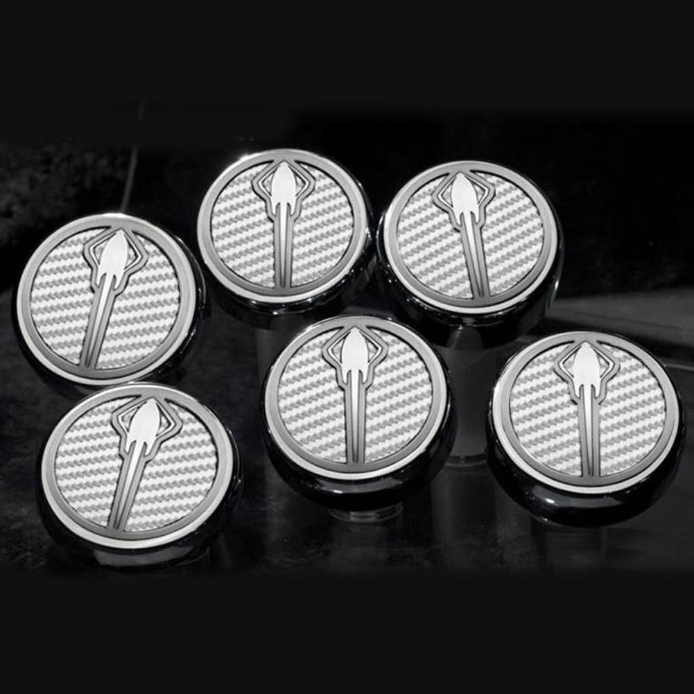 Corvette Manual Cap Cover Set - Stingray Emblem - Chrome/Brushed/Carbon Fiber Inlay : C7 Stingray, Z51 (Orange)