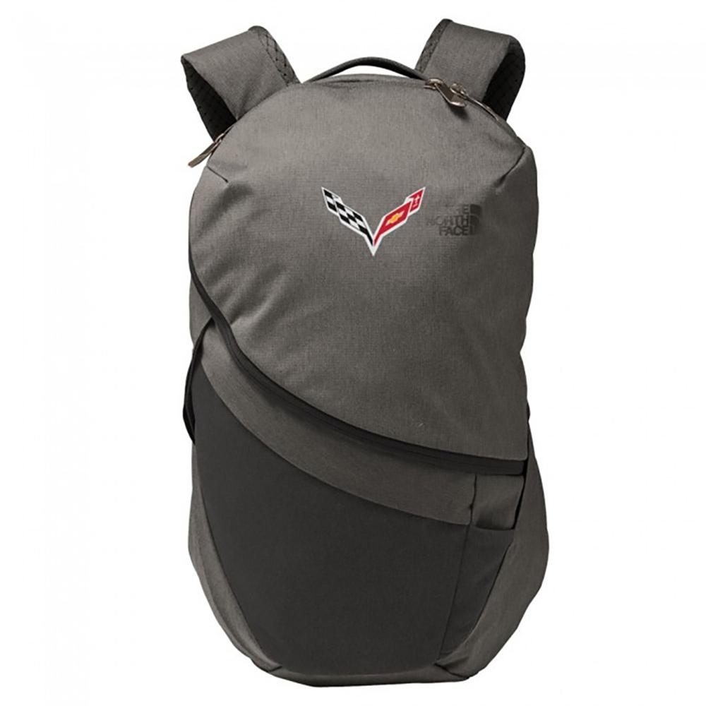Corvette North Face® Aurora II Backpack with C7 Cross Flags Logo : C7 Stingray