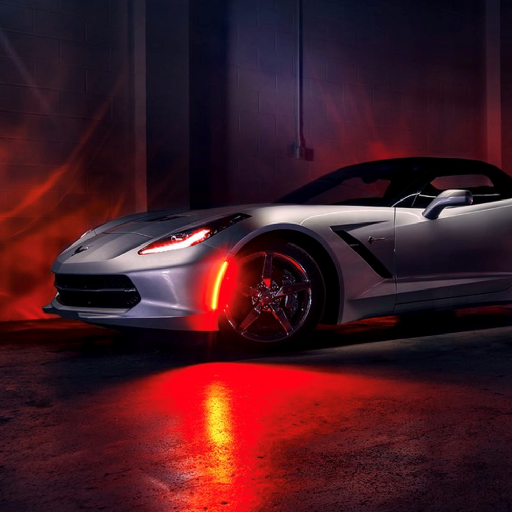 Corvette Painted ORACLE Side Marker LED 4 Pc. (Set) - Front/Rear : Stingray, Z51, Z06, Grand Sport (Laguna Blue Tintcoat)