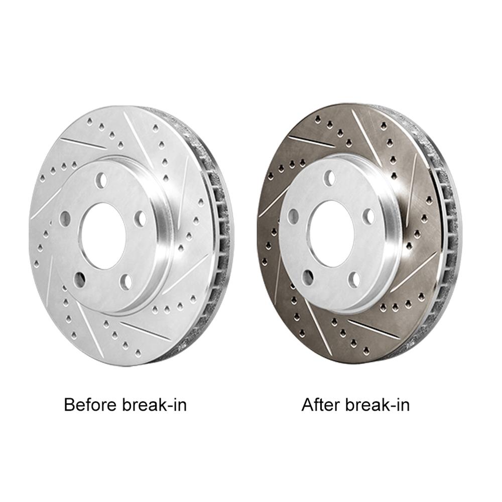 Corvette R1 High Carbon Alloy Geomet Series Dimpled & Slotted Rotors Set : 2006-2013 C6 Z06, Grand Sport