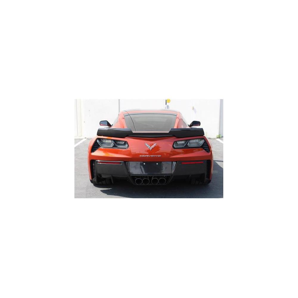 Corvette Rear Deck Track Pack Spoiler w/out Wickerbill - Carbon Fiber : C7 Z06