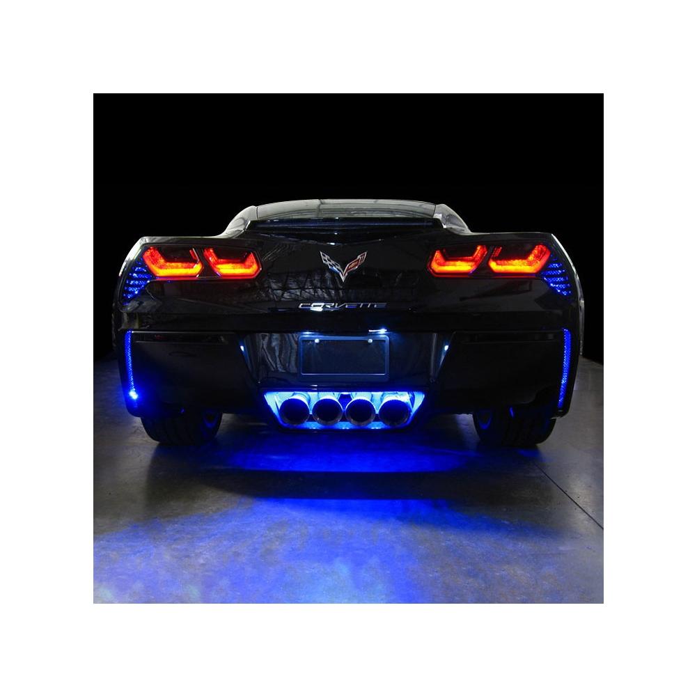Corvette Rear Fascia/Exhaust LED Lighting Kit : C7 Stingray, Z51, Z06, Grand Sport, ZR1
