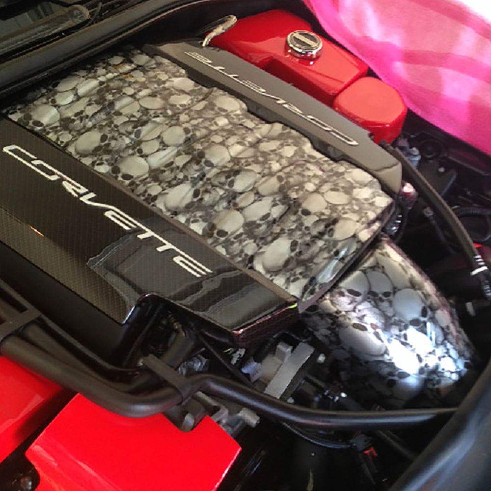 Corvette Ribbed Engine Set C7 Z06 Style 3 pc. : 2014-2019 C7 Stingray, Z06, Grand Sport, ZR1