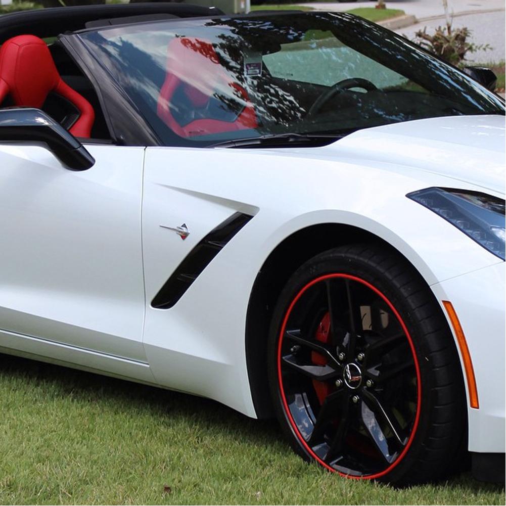 Corvette RimSavers Wheel Rim Protectors and Accent Trim - Gold