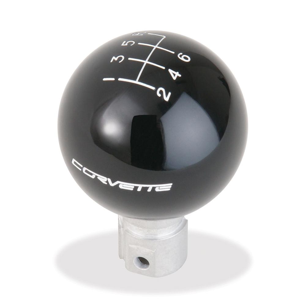 Corvette Script 6 Speed Shift Knob : 2005-2013 C6, Z06, ZR1, Grand Sport